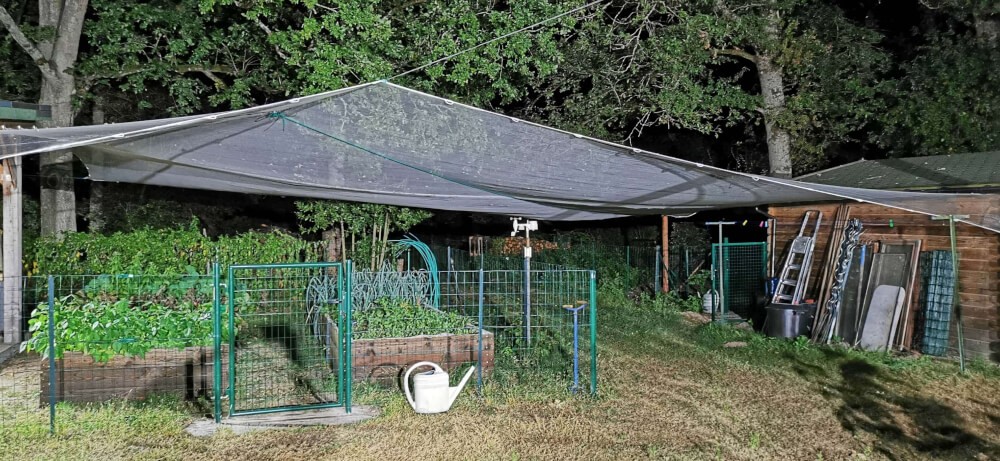 Filet anti-grêle standard pour protection de jardin
