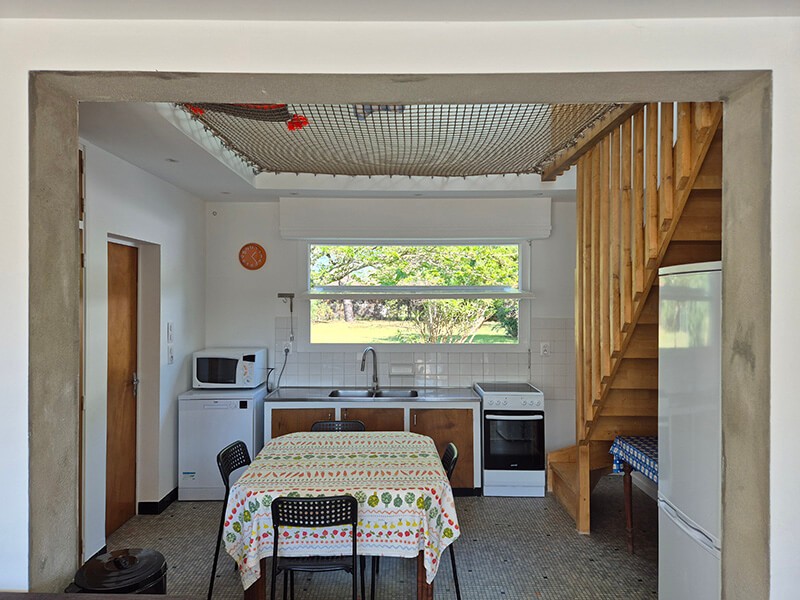 Installation du filet d'habitation par CO-BAT Architecture