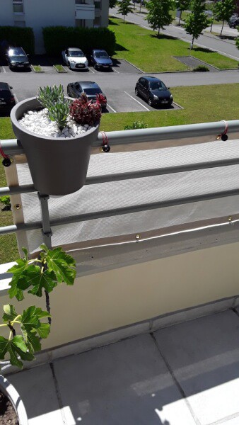 Brise-vue blanc pour balcon
