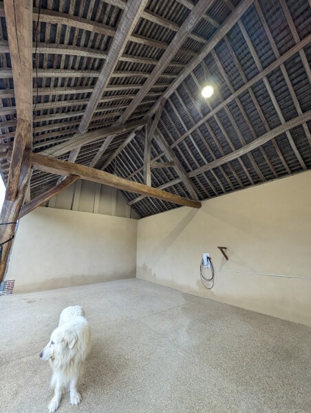 Filet de volière pour protéger une toiture ancienne