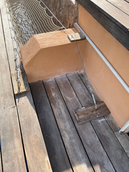 Filet de protection avec tendeur et câble - bac de piscine