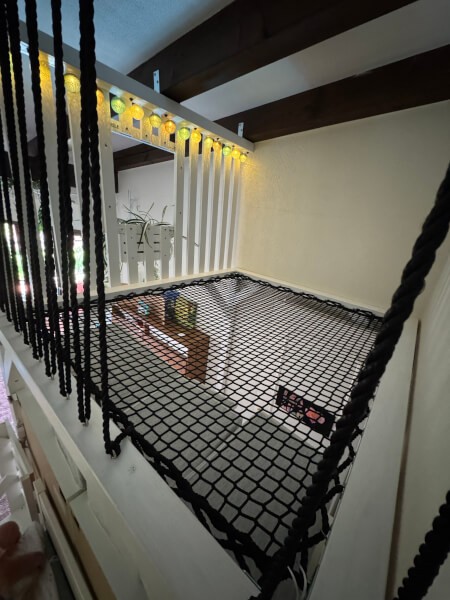 Filet d'habitation dans une chambre d'enfant