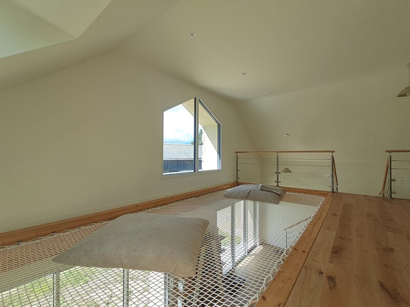 Filet d'habitation blanc grandes dimensions sur mesure