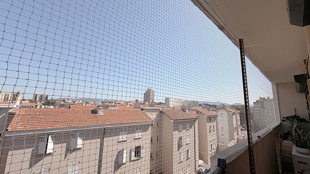 Filet de protection pour chat sécurité balcon