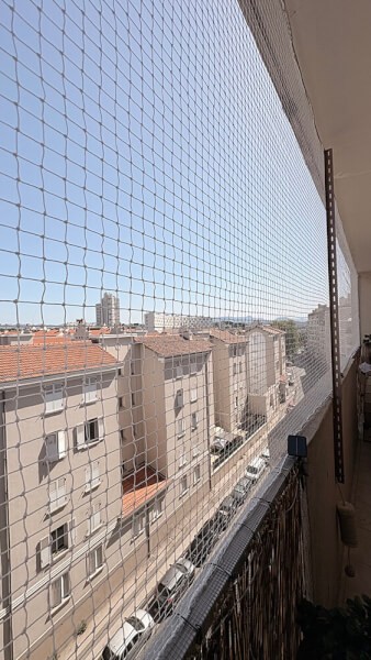 Filet de protection pour chat balcon