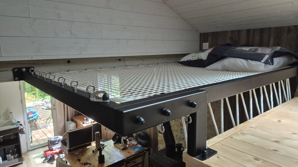 Filet d'habitation pour rallonger une mezzanine