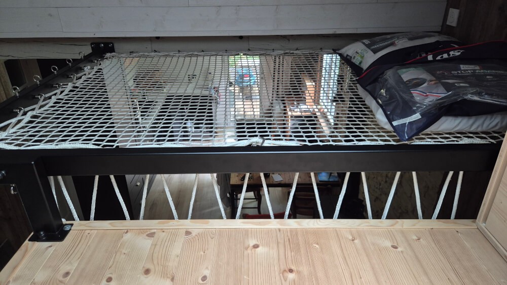 Filet d'habitation pour rallonger une mezzanine maison