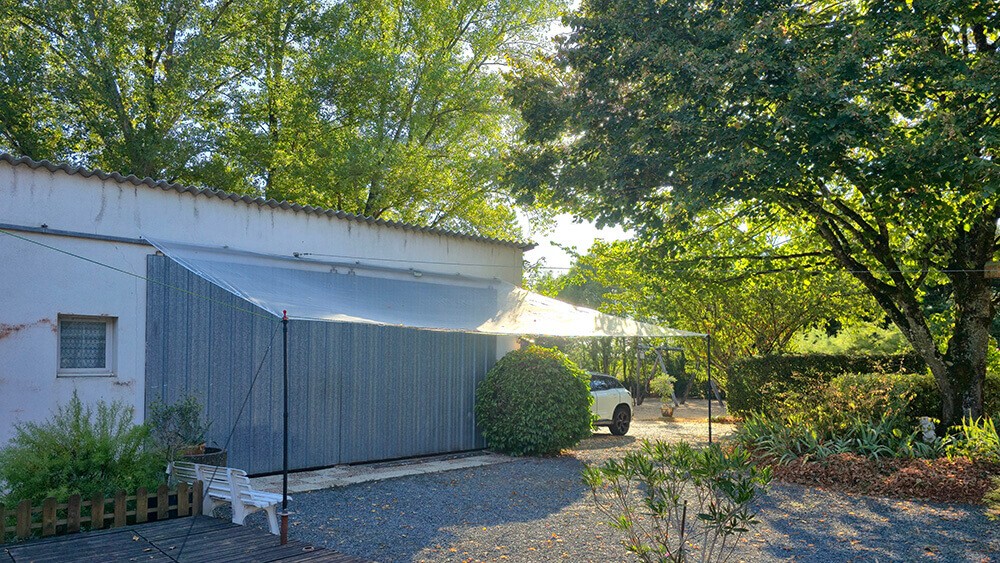 Filet anti-grêle pour entrée de garage - 4 x 6 m