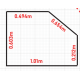 Filet de protection garde-corps 50 x 50 mm EN 1263-1 sur-mesure