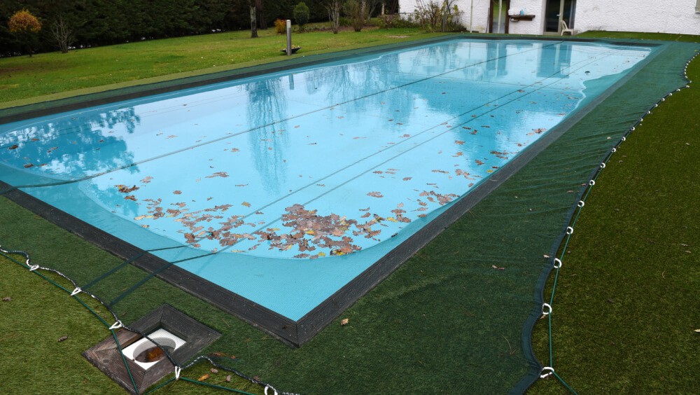 Filet De Protection Anti-feuilles Pour Piscine Rectangulaire - 3x5 M (10x16,4 Pi) - Maille Fine Polyéthylène, œillets Métalliques