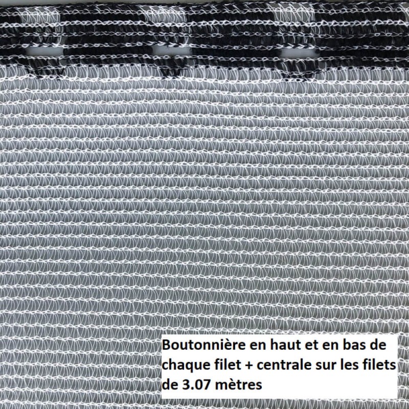 Filet d'échafaudage - 1m x 50m - 60g/m2 - Vert