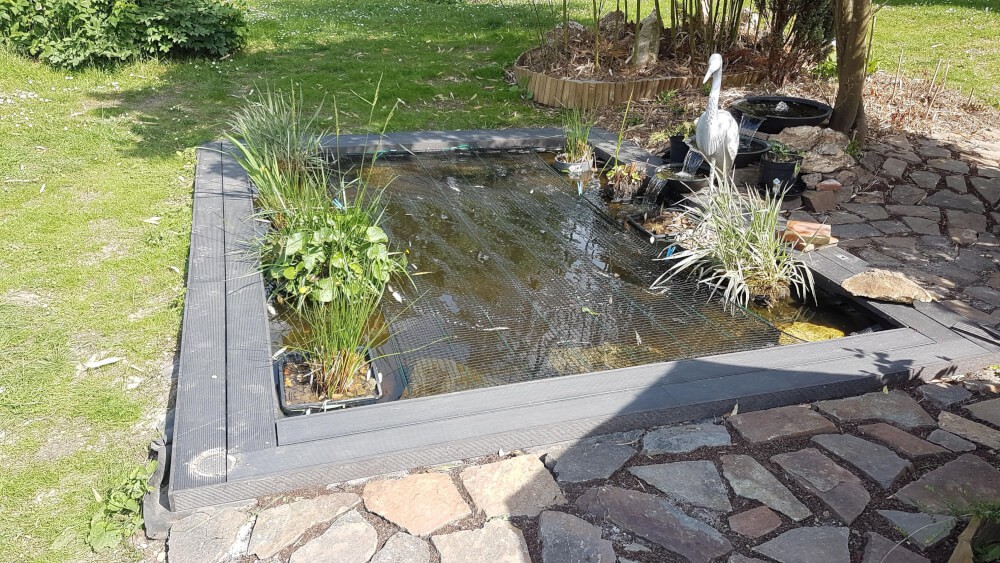 Filet anti-oiseaux pondéré supérieur pour étang de jardin et cage