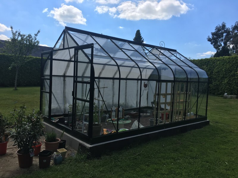Toile d'ombrage pour serre en verre protection des plantes