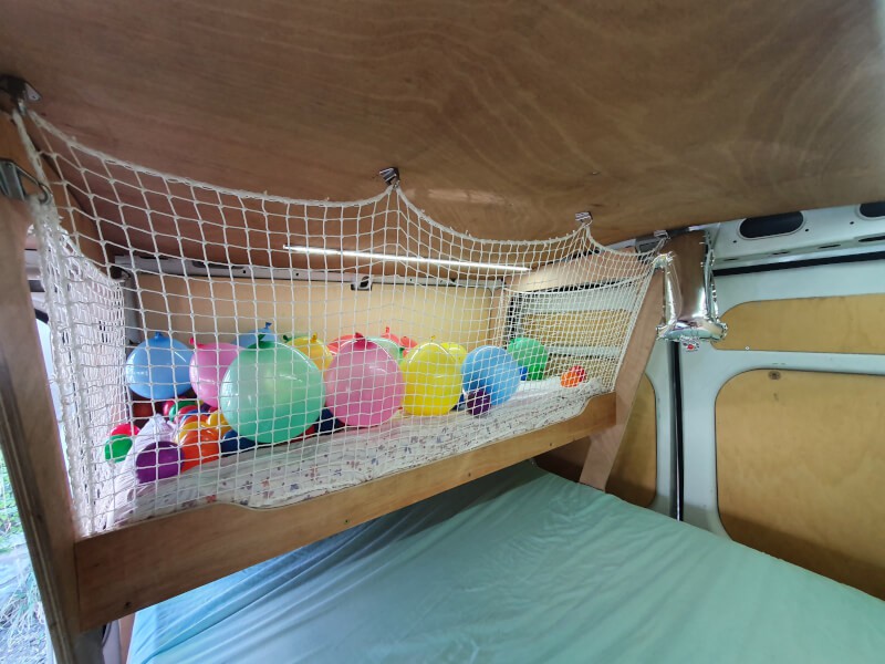 Filet de protection enfant pour lit superposé dans fourgon aménagé