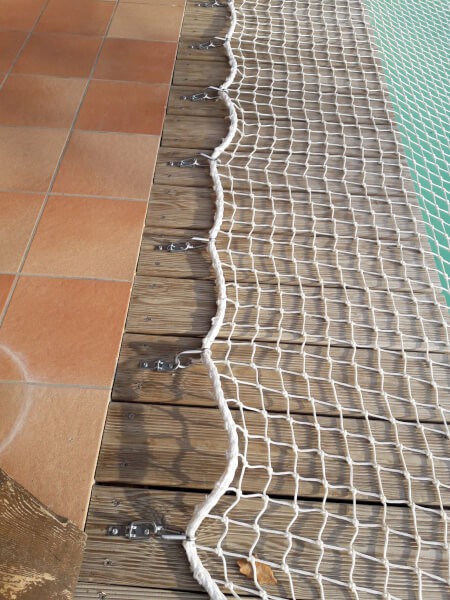 Filet de sécurité anti-chute protection piscine