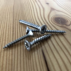 Vis à bois et aggloméré inox - Tête fraisée Pozidriv
