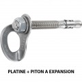 Piton à expansion pour béton et roche dure - Ø 12 mm - Longueur 110 mm