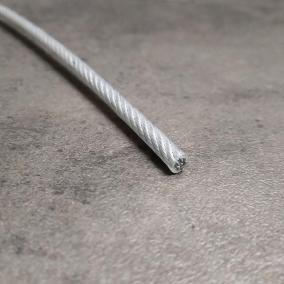 Câble acier PVC pour filets de mezzanine - Ø 12 mm gaine incluse