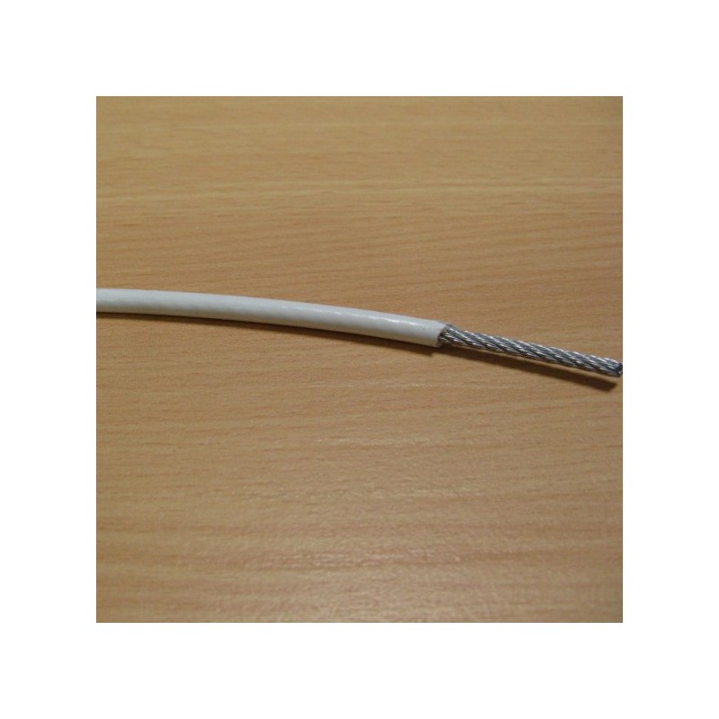 Câble acier 5mm avec gaine PVC - vendu au mètre - La Fabrique à Filets