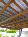 Filet de couverture de pergola - Ombrage important (± 95%) - plusieurs coloris - perméable