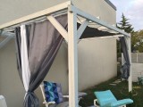 Filet de couverture de pergola - Ombrage important (± 95%) - plusieurs coloris - perméable