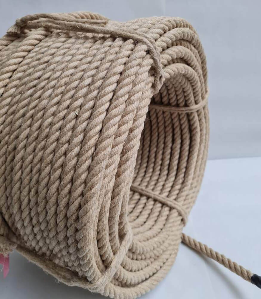 Bobine de cordage chanvre naturel