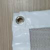 finition bande PVC et oeuillets