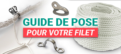 Guide installation pour filet anti-chute