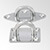 Pontet sur platine inox
